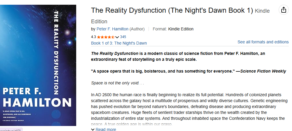 Amazon book listing before the Challenge Corner feature, showing a low review count